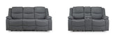 Harald Recliner Grey Fabric 3+2